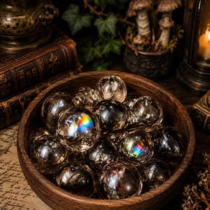 Rainbow Flash Smoky Quartz Sphere — photo 1