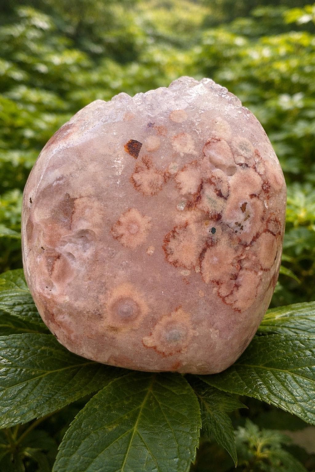 Pink Amethyst Druzy Flame — photo 3