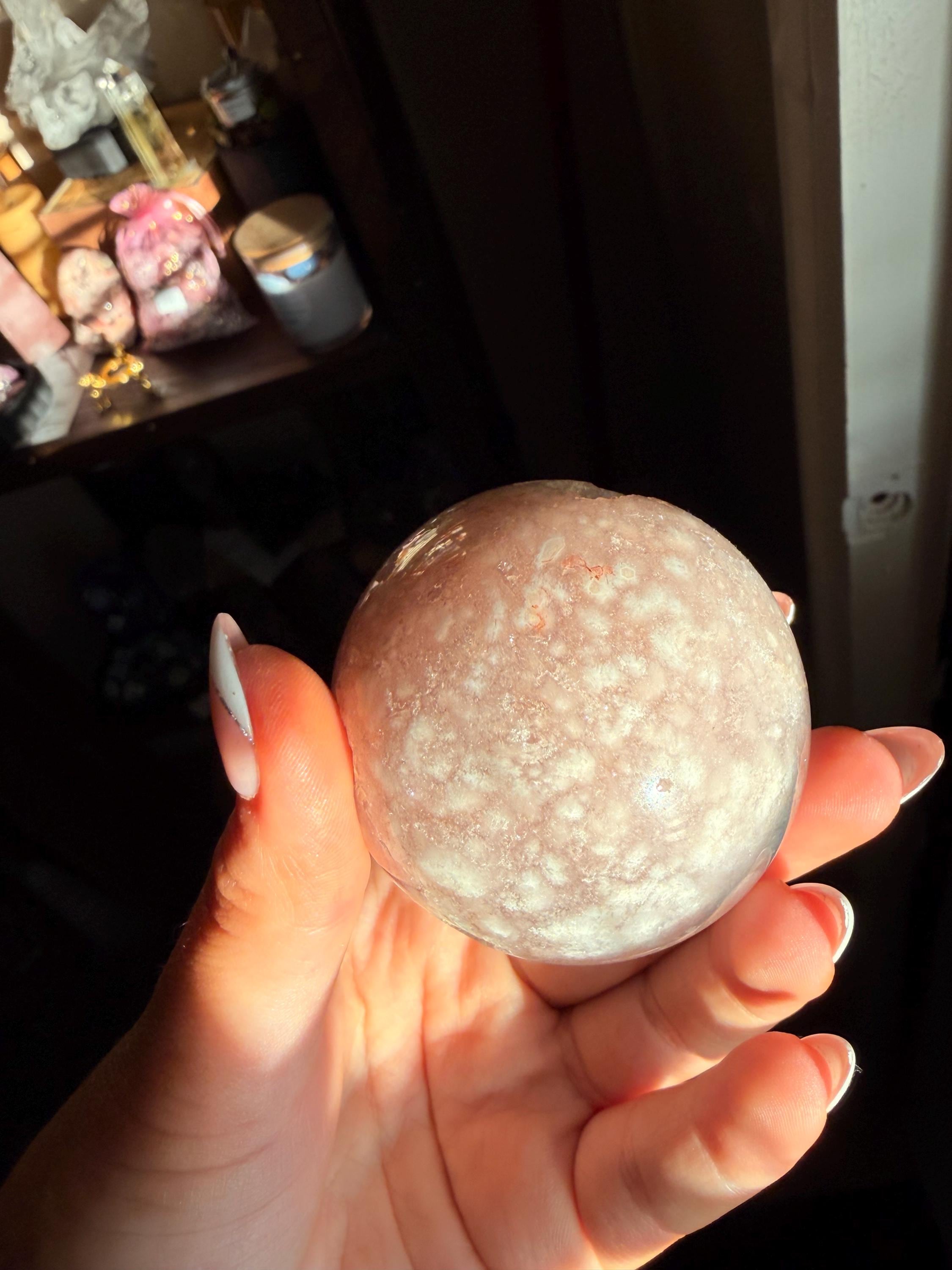 Pink Amethyst Druzy Sphere — photo 3