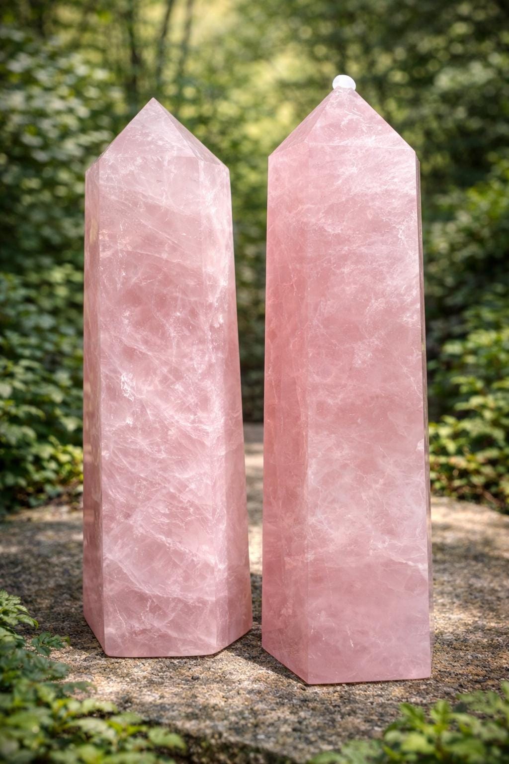 Large Rose Quartz Tower — photo 2