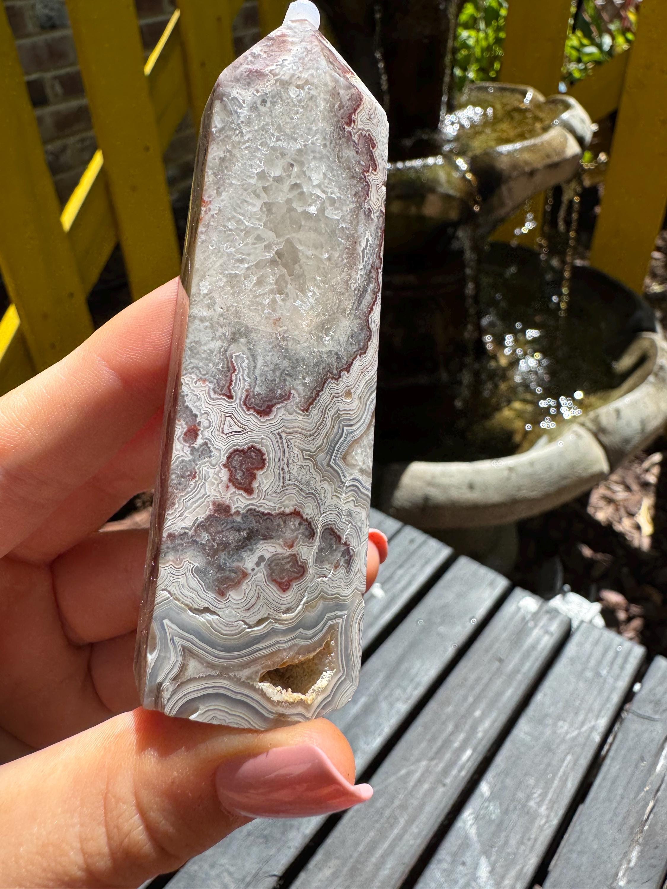 Mexican Lace Agate Tower — photo 4