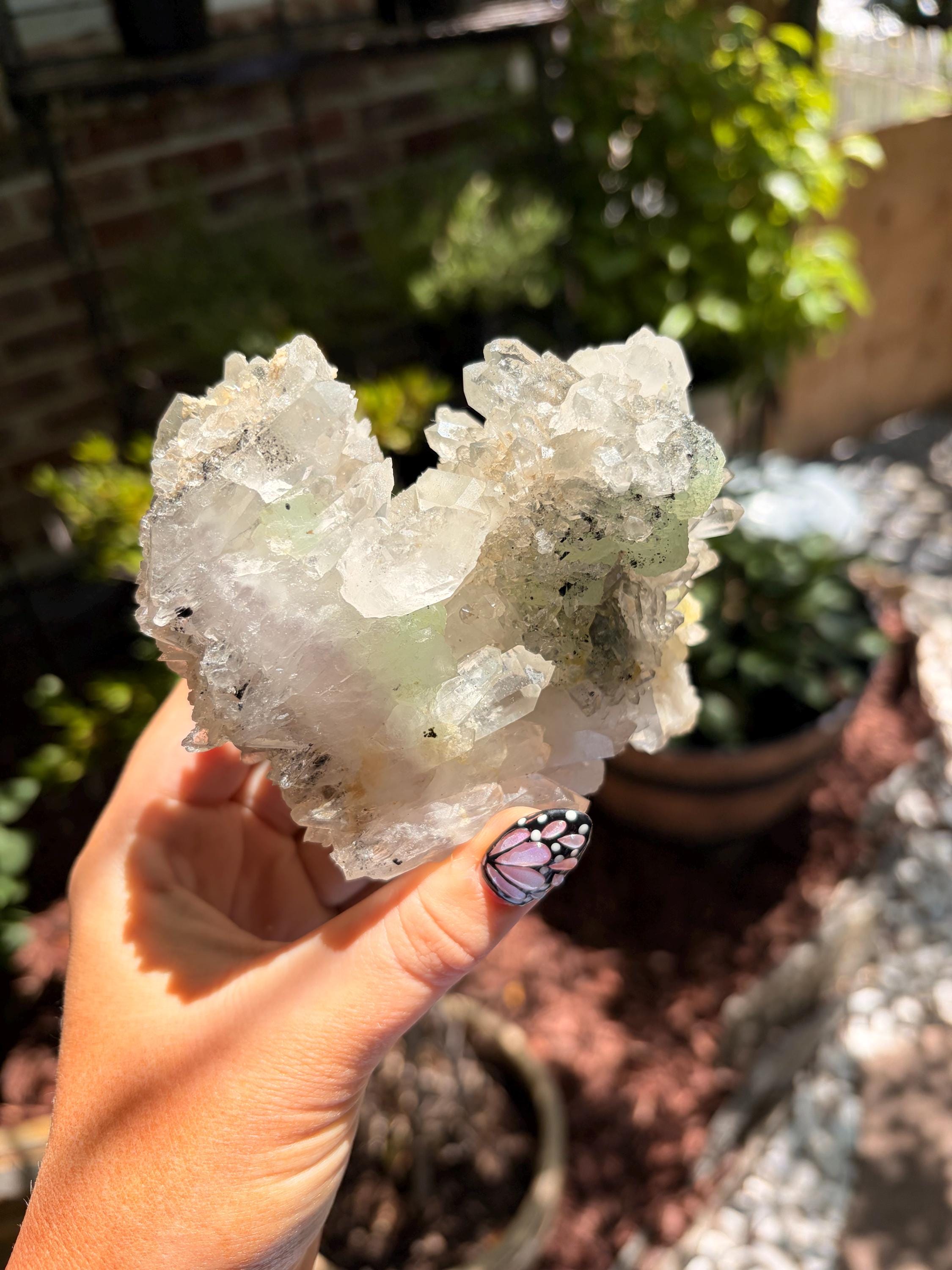 Prehnite on Quartz Specimen — photo 2