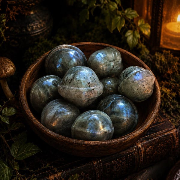 Labradorite UFO Carving