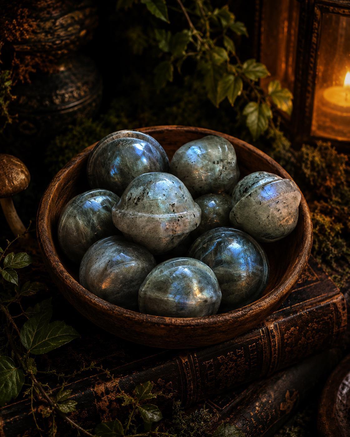 Labradorite UFO Carving