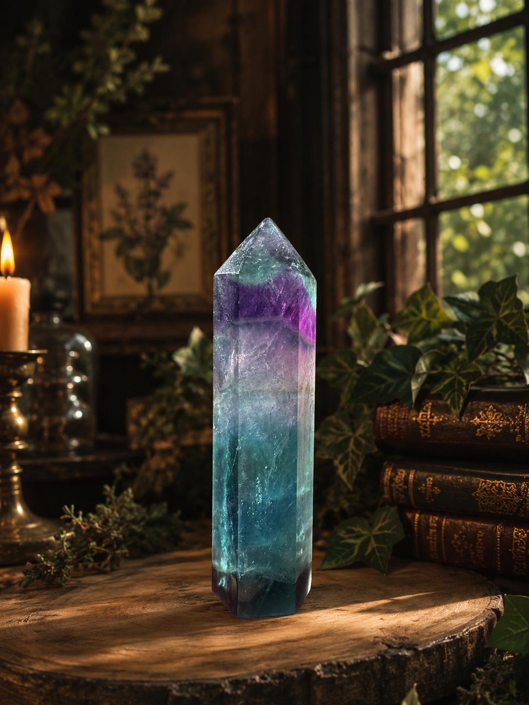 Rainbow Fluorite Tower