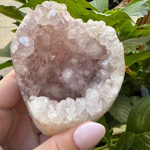Pink Amethyst Druzy Flame — photo 4