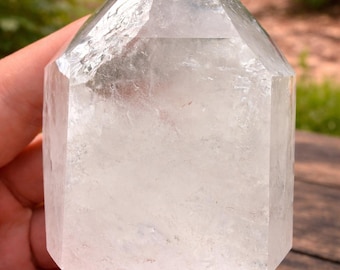 Clear Quartz Tower 2.5" Crystal Point | Master Healer Energy, Meditation Clarity (Brazil)