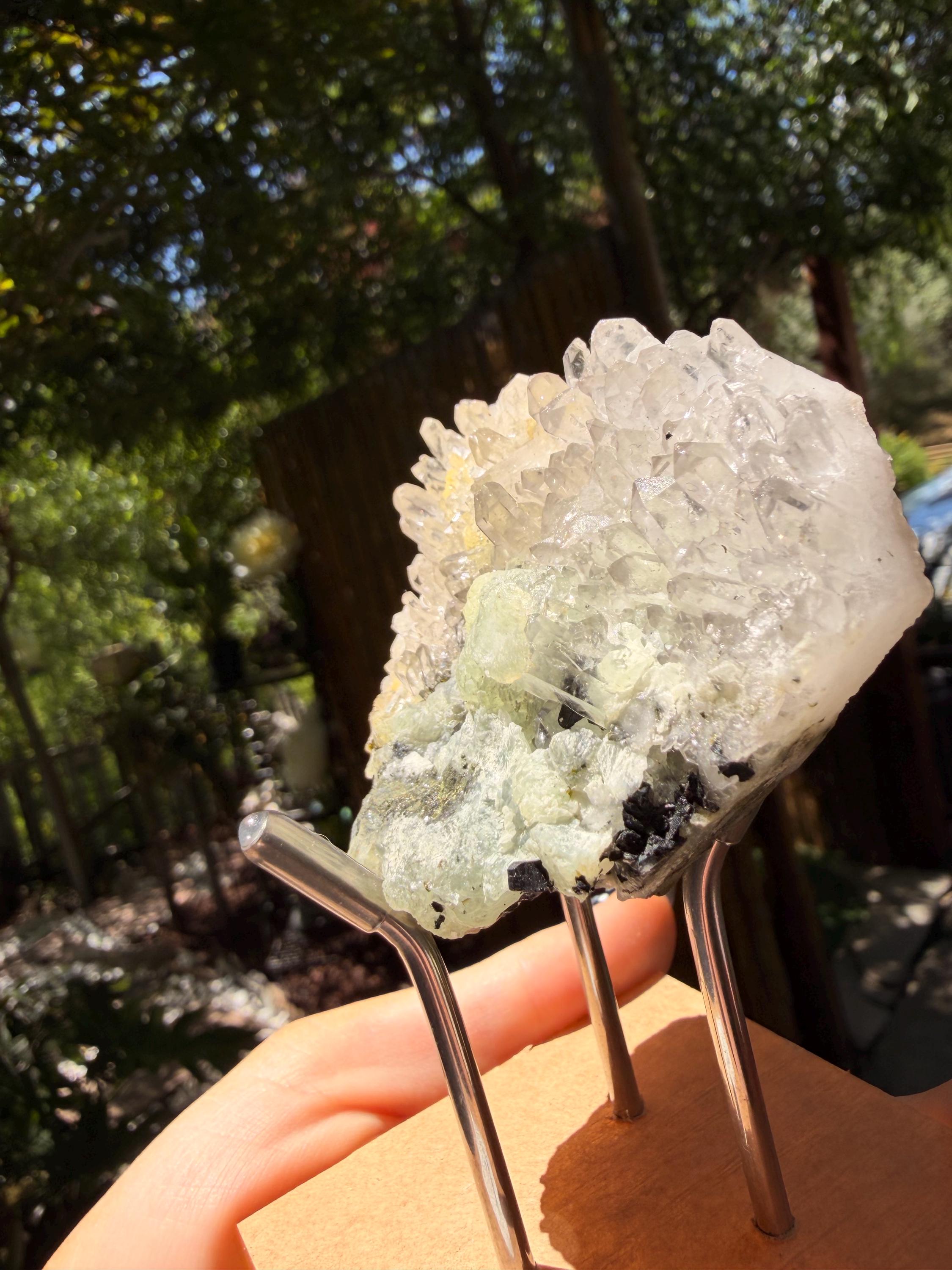 Prehnite on Quartz — photo 2