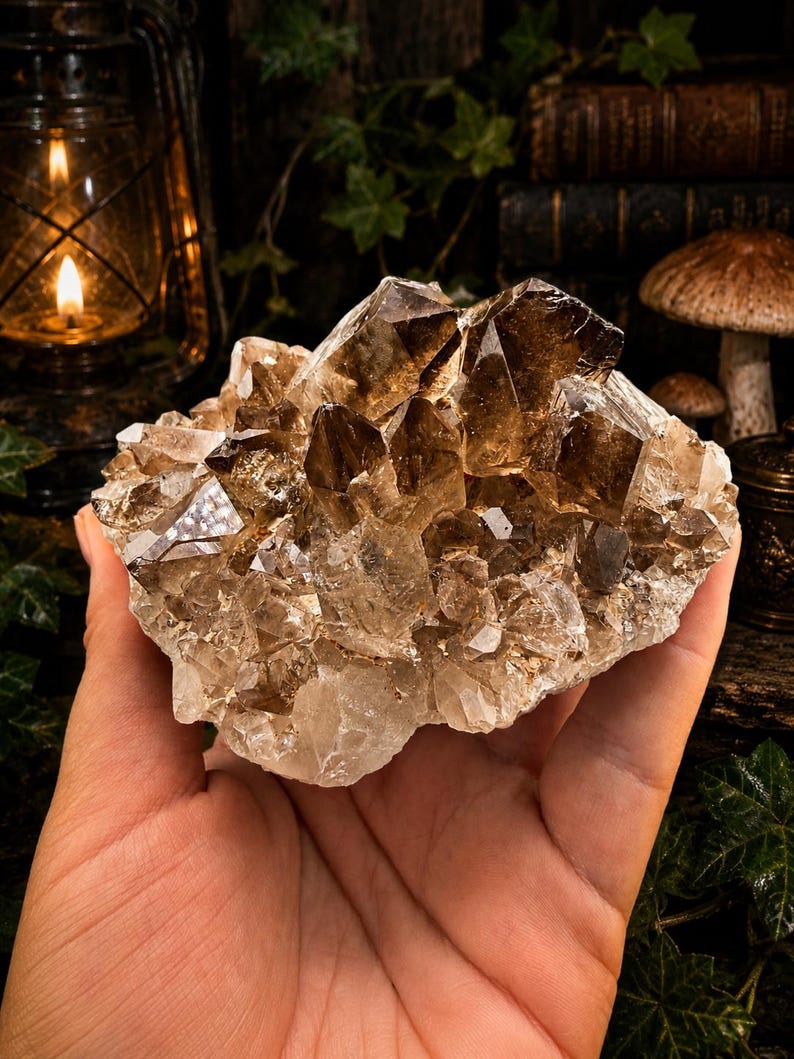 Smoky Quartz Cluster