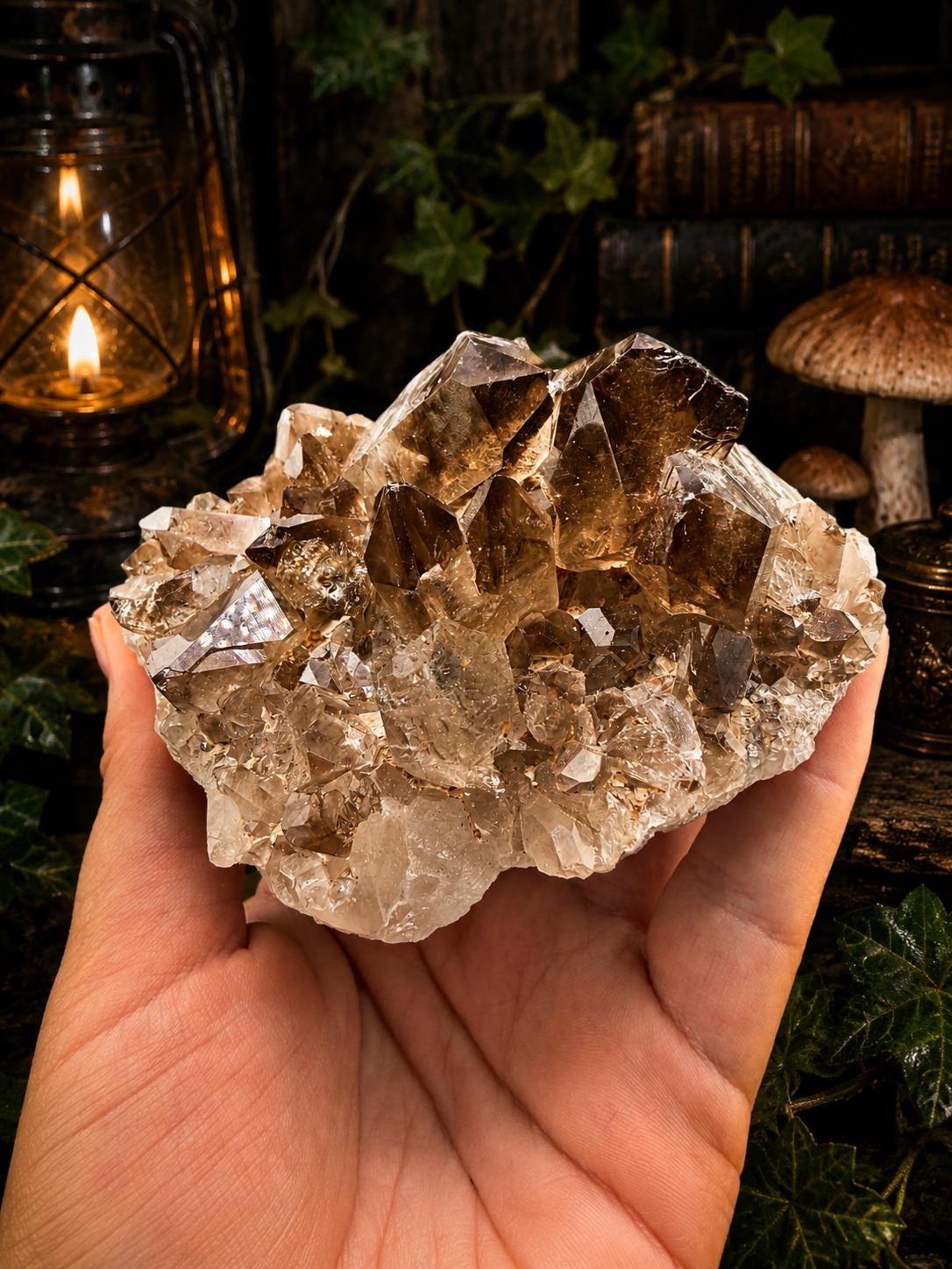 Smoky Quartz Cluster