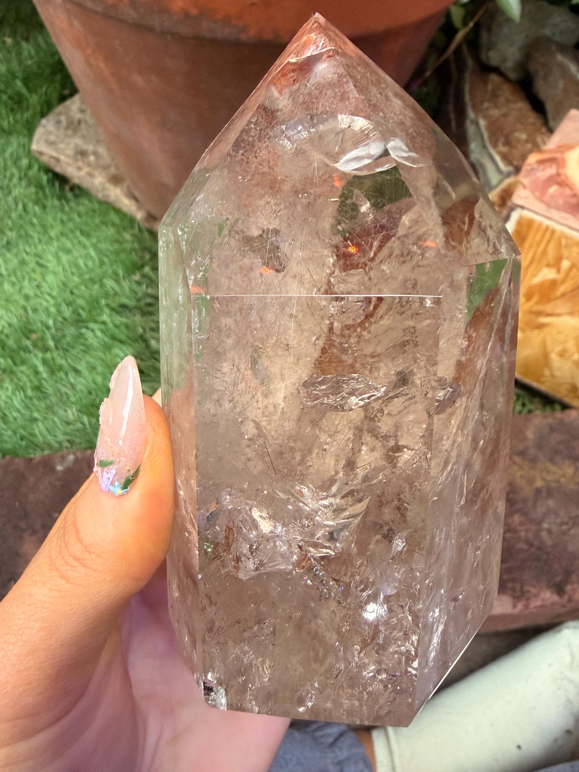 Rutilated Smoky Quartz Tower — photo 3