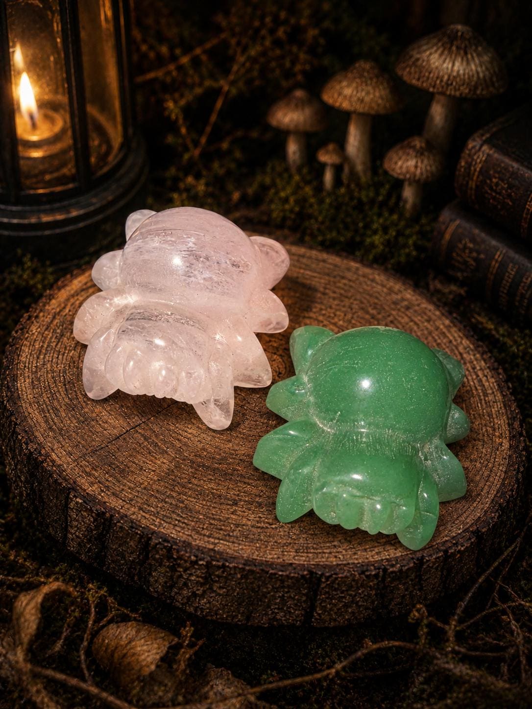 Crystal Spider Carving