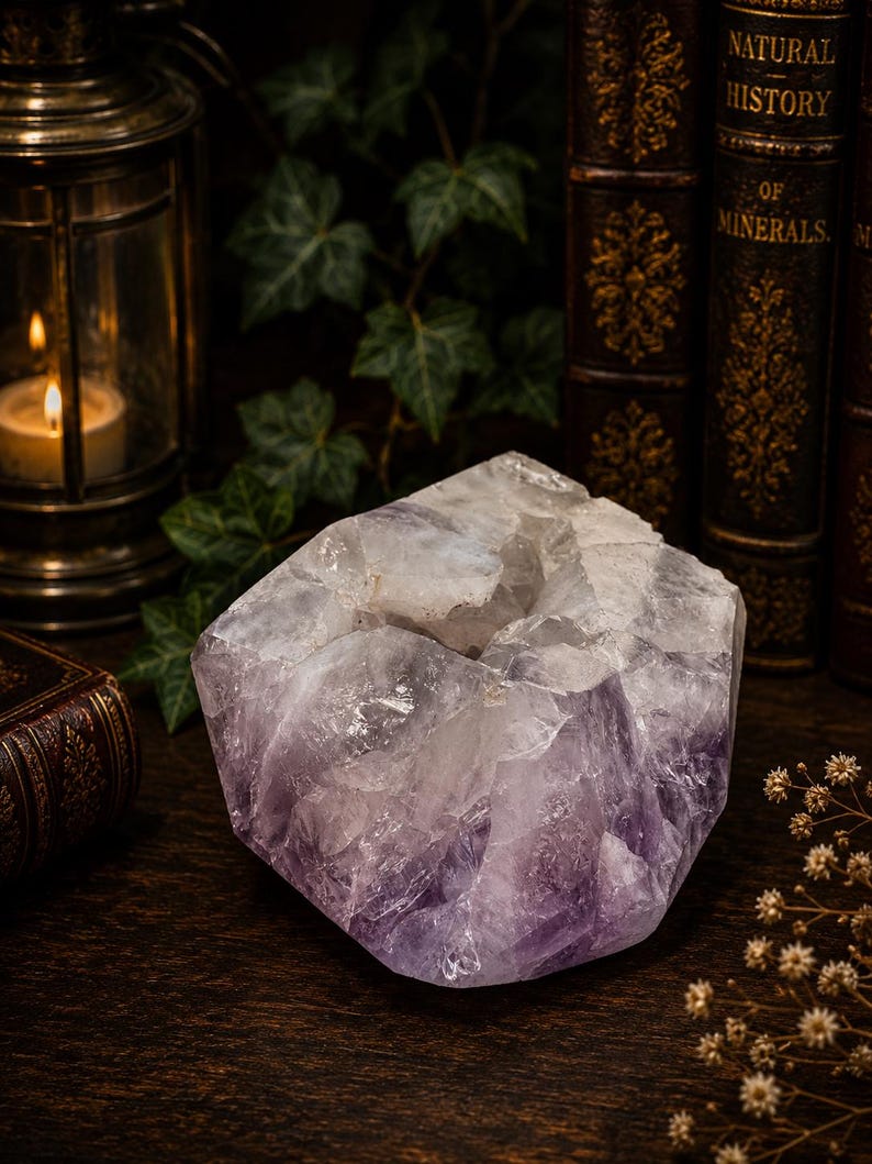 Pink Amethyst Druzy Freeform