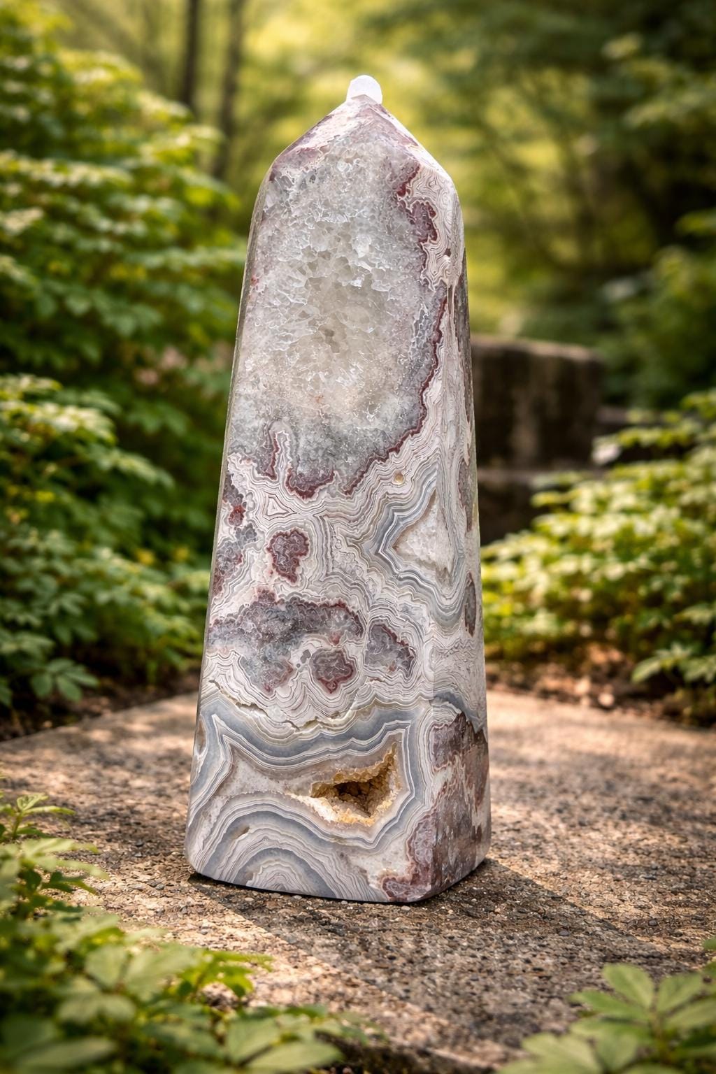 Mexican Lace Agate Tower — photo 2