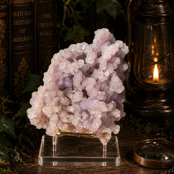 Lavender Grape Agate Cluster