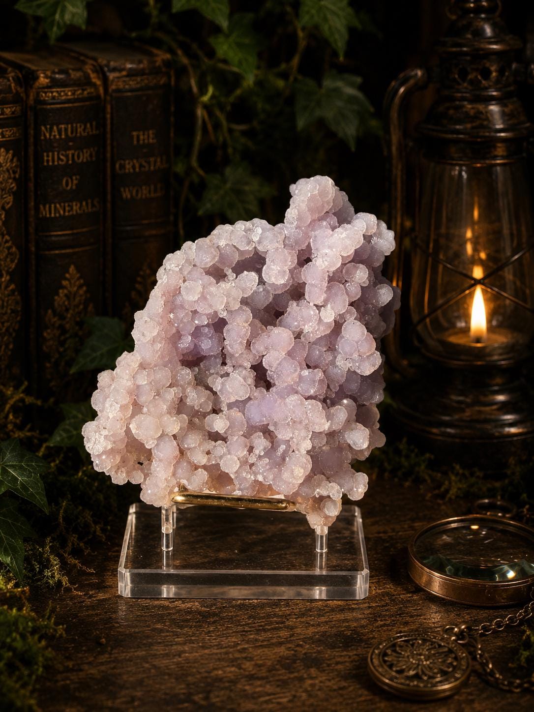 Lavender Grape Agate Cluster