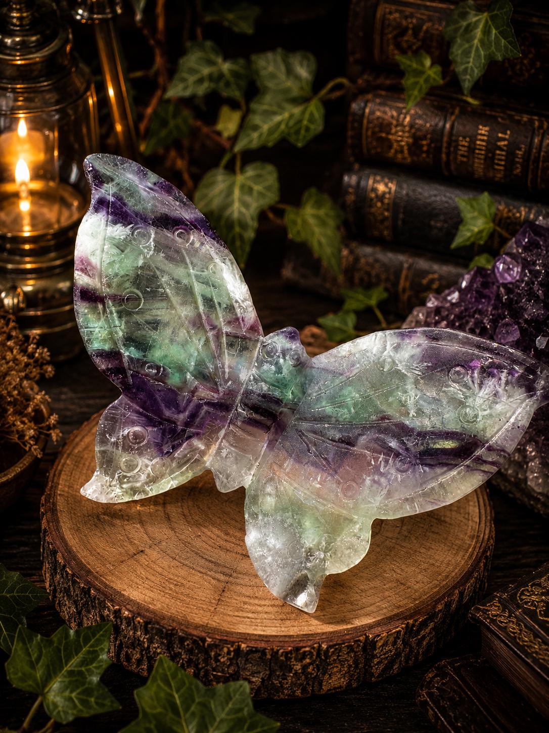 Rainbow Fluorite Butterfly