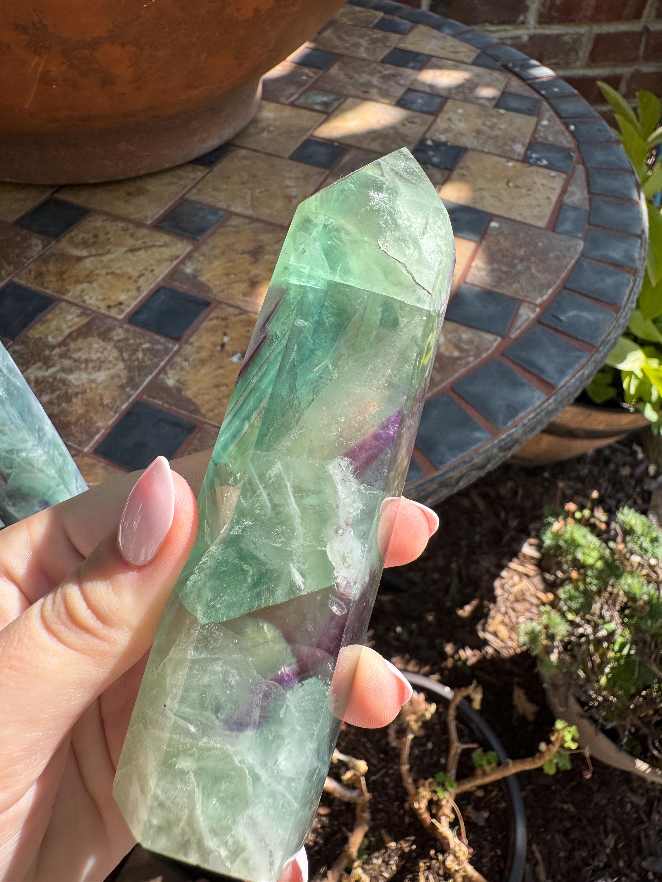 Rainbow Fluorite Tower — photo 4