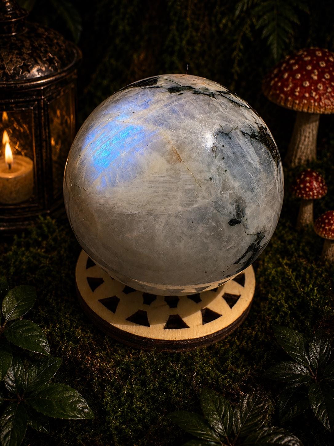 Rainbow Moonstone Sphere — photo 2