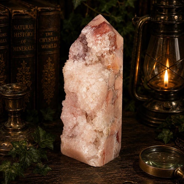 Large Pink Amethyst Tower
