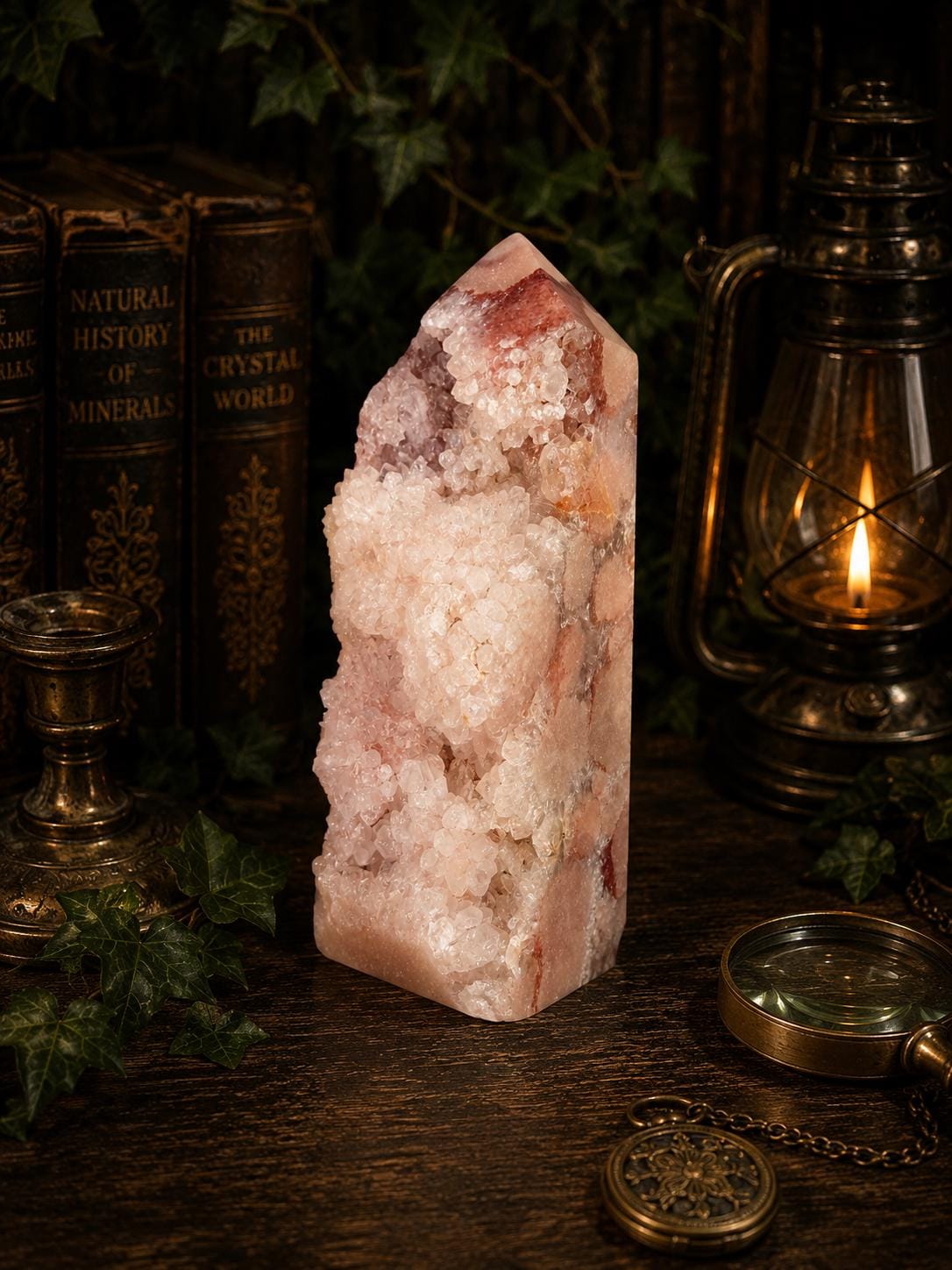 Large Pink Amethyst Tower