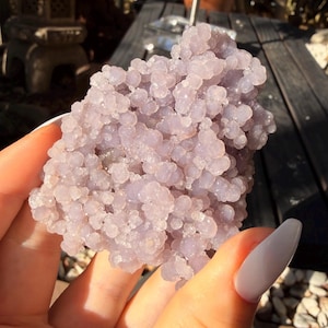 Lavender Grape Agate Cluster — photo 4