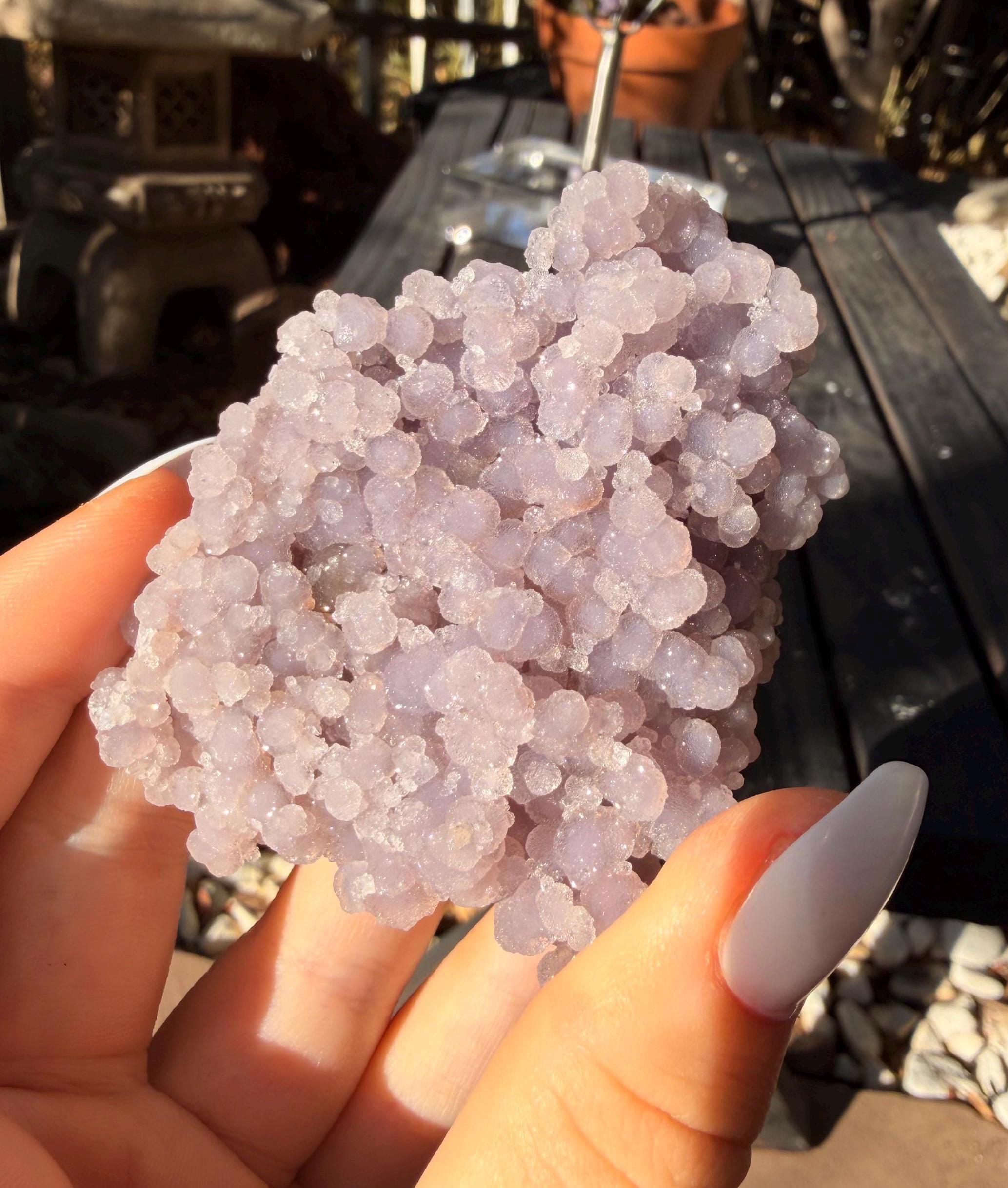 Lavender Grape Agate Cluster — photo 4