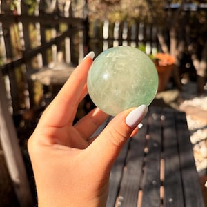 Green Fluorite Sphere — photo 5
