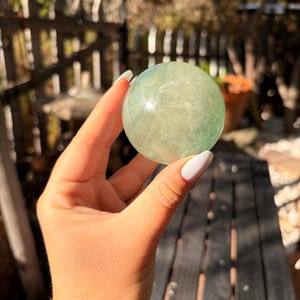 Green Fluorite Sphere — photo 4