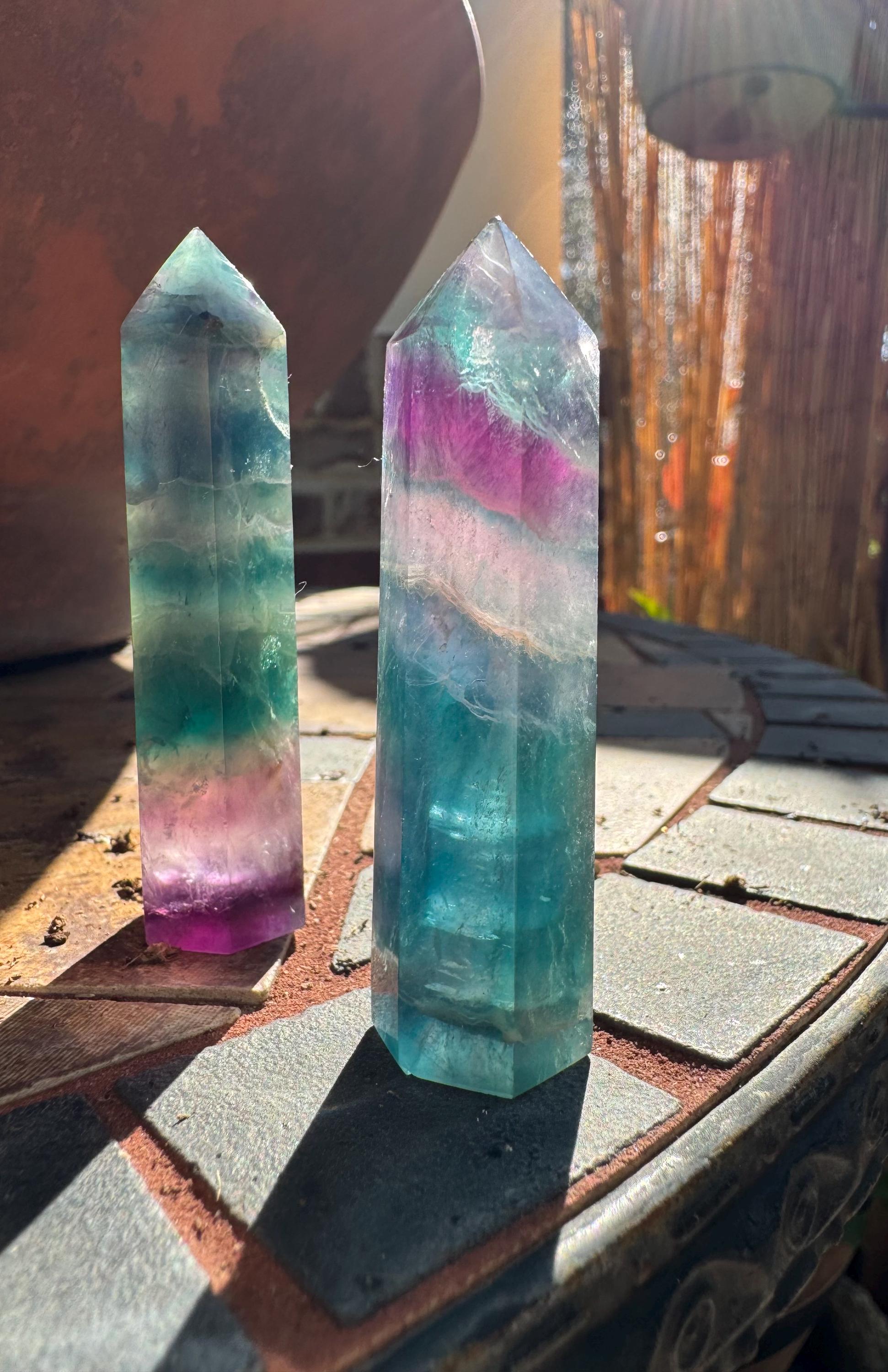 Rainbow Fluorite Tower — photo 3