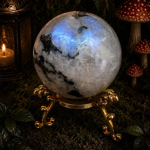 Rainbow Moonstone Sphere