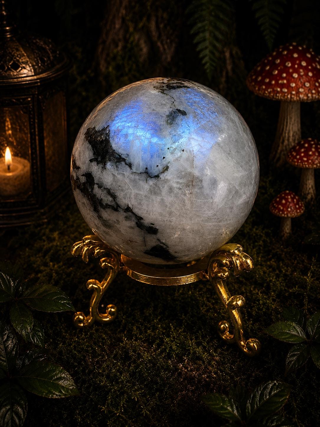 Rainbow Moonstone Sphere