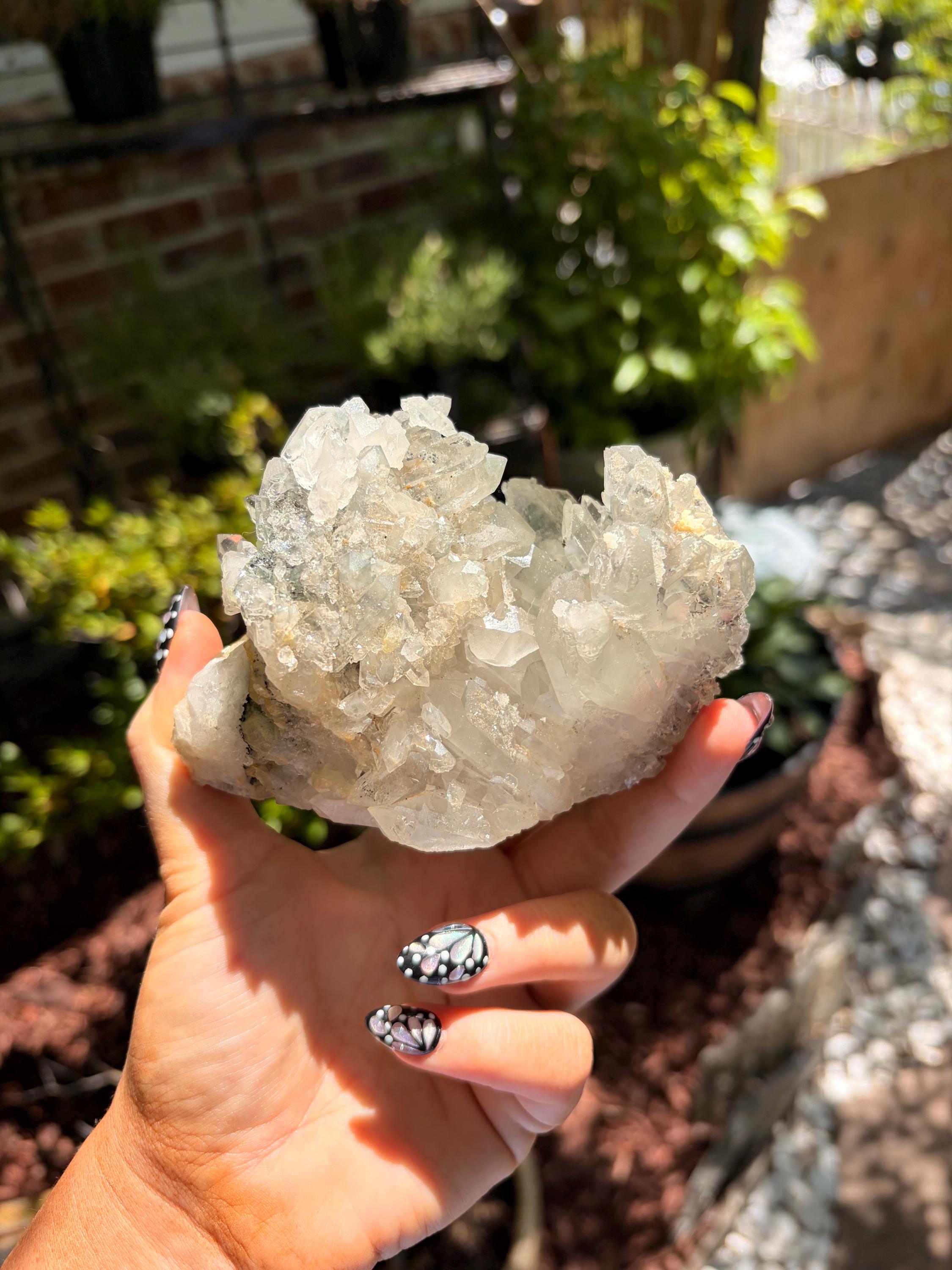Prehnite on Quartz Specimen — photo 4