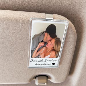 Gepersonaliseerd cadeau voor hem jubileum | Romantisch Drive Safe-cadeau | Aangepaste foto klep voor autoklep | Unieke aandenken voor stellen | Fotoafdruk auto