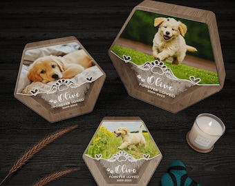 Custom Pet Memorial Box, Photo Keepsake, Pet Loss Gift