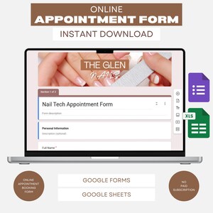 Beauty Salon Appointment Form, Automated Client Booking System, Digital Onboarding Form, Digital Download