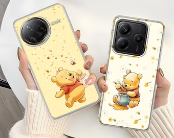 Winnie the Pooh Soft Phone Case for Xiaomi Redmi Note 15 14 12 11 Poco X7 Pro X6 X5 M7 M6 M5 F7 15T 14T 13T 12T Pro 13 Lite