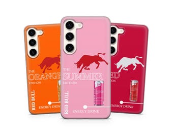Red Bull Phone Case Summer Energy Drink Design for iPhone 17 Pro Max 16e 15 14Samsung S26 S25 Ultra S24 FE A55 A56 A35 Pixel 10 10A XL 9a