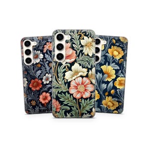 Flowers Art Painting Phone Case Floral Cover for Samsung Galaxy A35 A55 A05 A05s S25 Ultra S24 FE A15 A14 A56 A53 A25 A34 iPhone 16 15 14 13