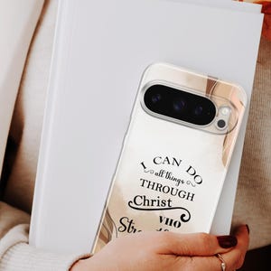 Word of God Phone Case Bible Verse Cover for Google Pixel 9 8A 8 7 7A 6 Pro 6A iPhone 16 15 14 13 12 Pro Samsung A15 A35 S25 A35 A56 S25 S25