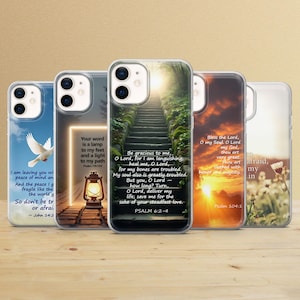 Bible Verse Phone Case: Christian Scripture, Soft TPU Gel Cover for iPhone, Samsung & Pixel