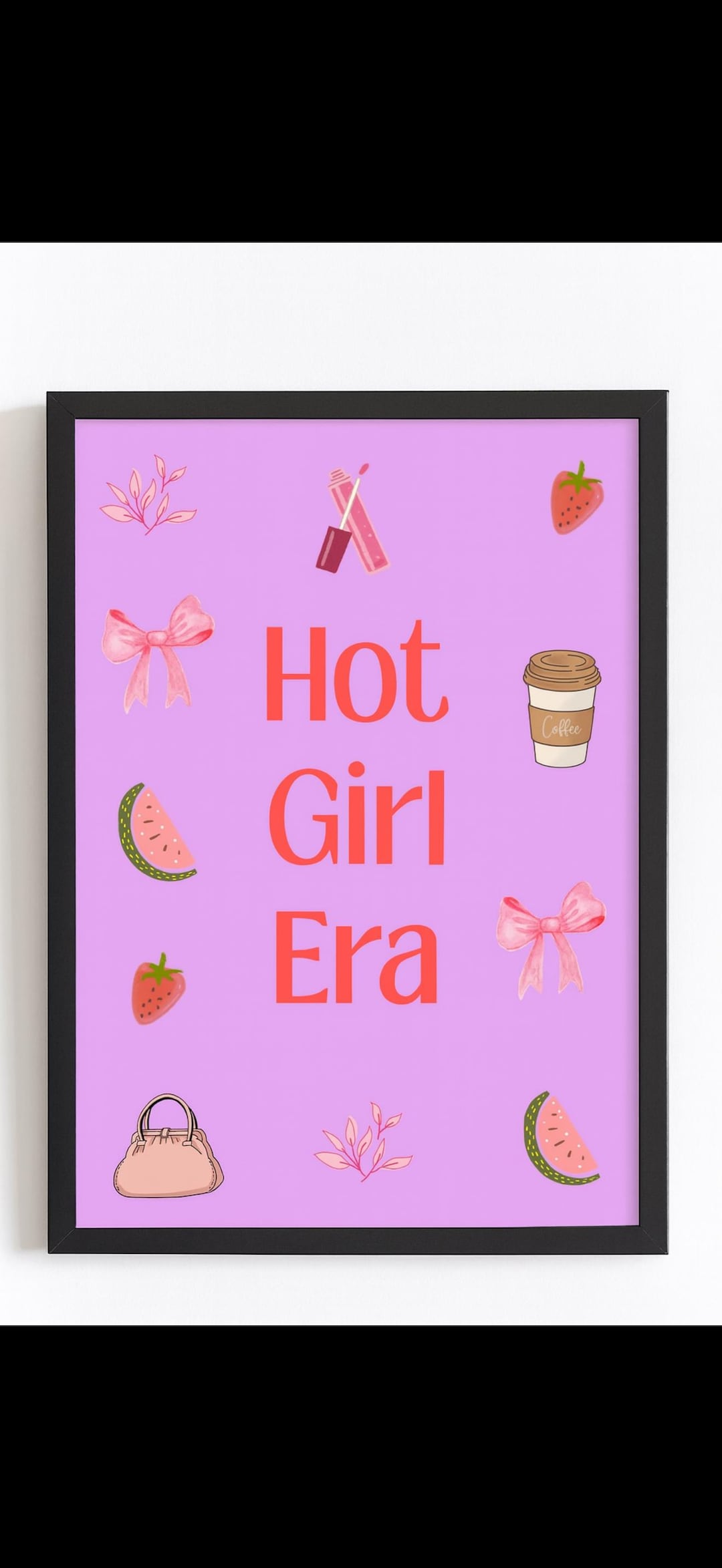 Hot Girl Era Printable Wall Art | Modern Aesthetic Poster | Digital ...