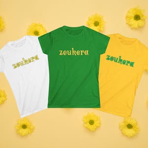 Zoukera shirt for brazilian zouk dancer zouk t shirt for women brazilian zouk dance gift for her yellow green tee zouk lover festival shirt