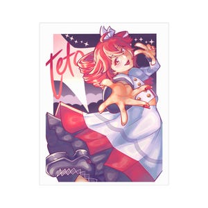 Kasane Teto Poster Print