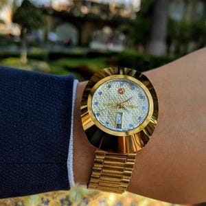 Vintage Style Rado DiaStar 11-Stone Automatic Watch | Men&#39;s & Women&#39;s Luxury Sapphire Crystal Timepiece Jubilee Bracelet