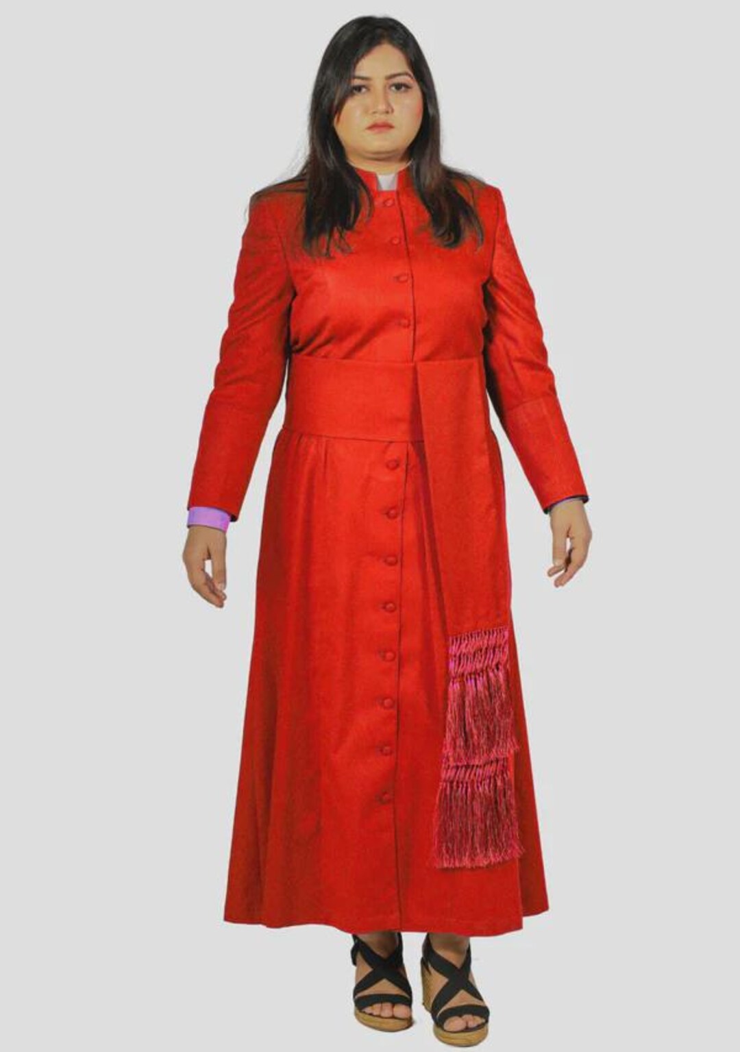 Revered Red Priest Robe for Female - Etsy