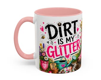 Garten Stiefel Blumen Illustration Tasse