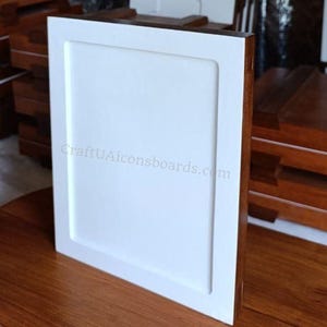 Handcrafted Icon Board with Ark 20 × 25 cm (7.9 × 9.8 in) – Gessoed Board for Icon Painting, Wooden Panel