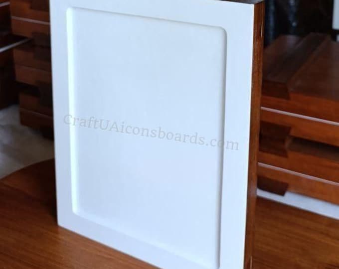 Handcrafted icon board |Gesso board with ark for icon|Boards for icon painters|Board for icon painting|gesso icon board|wood panel