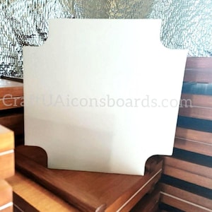 Handcrafted Gesso Icon Board 30×30cm (11.8×11.8in) – Special Shape Wooden Panel for Icon Painting
